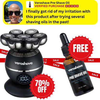 VEROSHAVE 7D + Pre-Shave Oil Kit