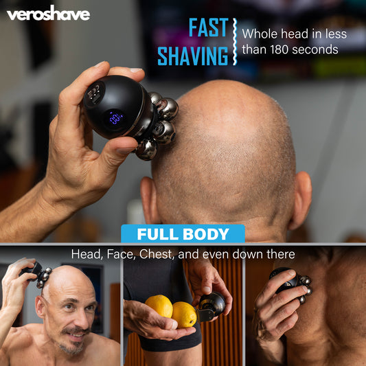 VEROSHAVE 7D Shaver + Pre-Shave Oil Kit