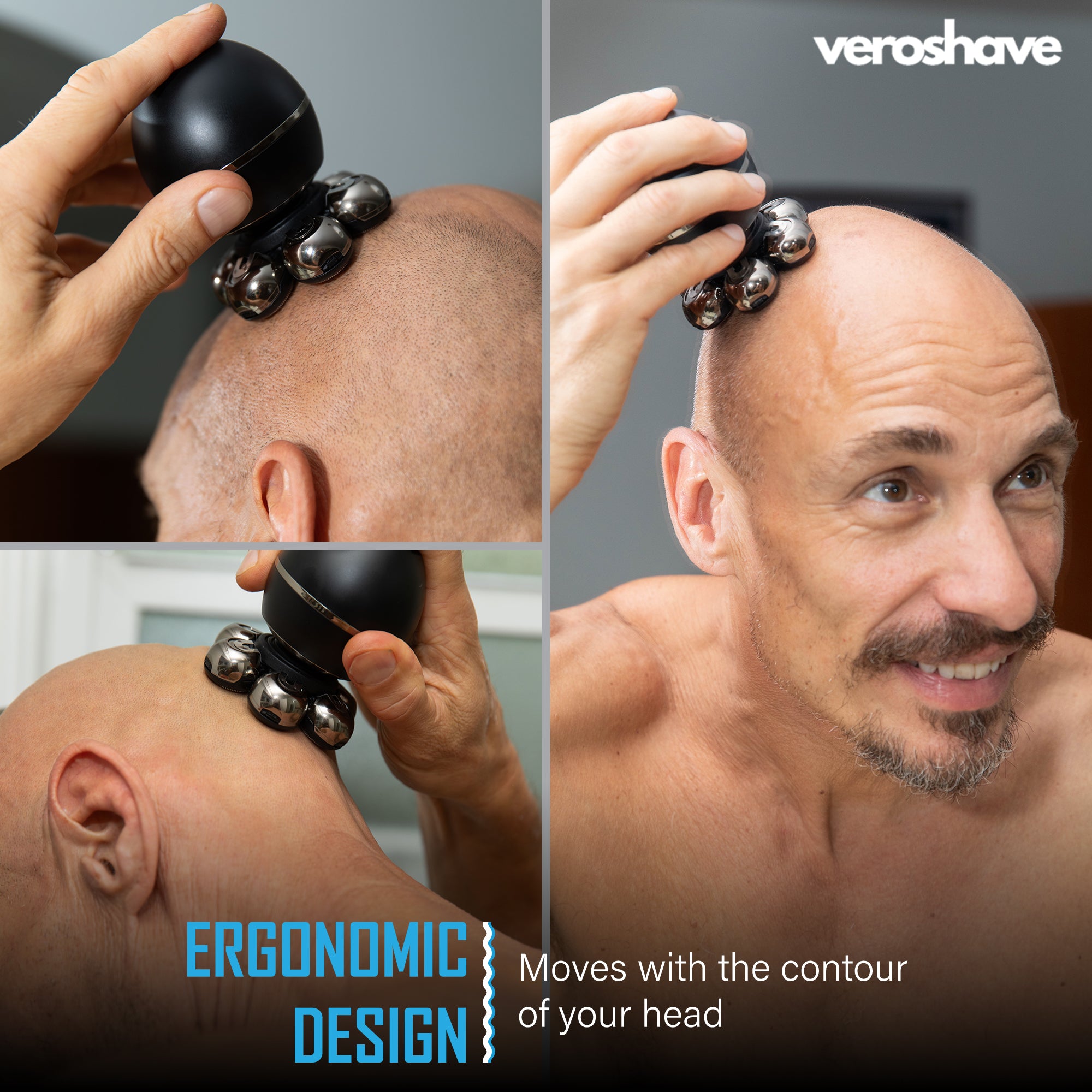 【A2】 未使用 veroshave 2.0 メンズ電気シェーバー 本体 7D Head Shaver 2.0: Wireless Dock or USB-C Charging | VEROSHAVE
