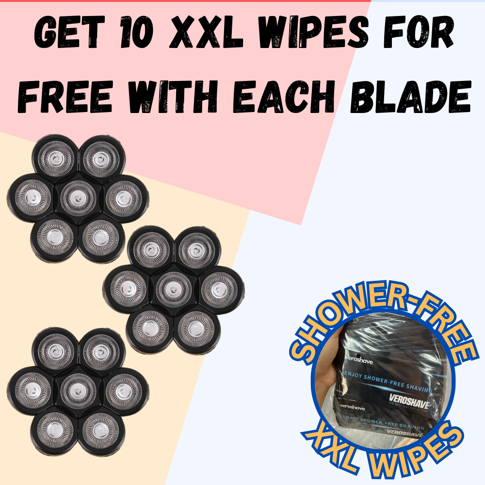 7D Extra Blades + Free Wipes
