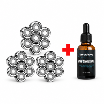 3 Blades + Free Pre-Shave Oil - One Time Offer